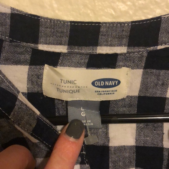 Old Navy plaid tunic. Size L. - Picture 2 of 2